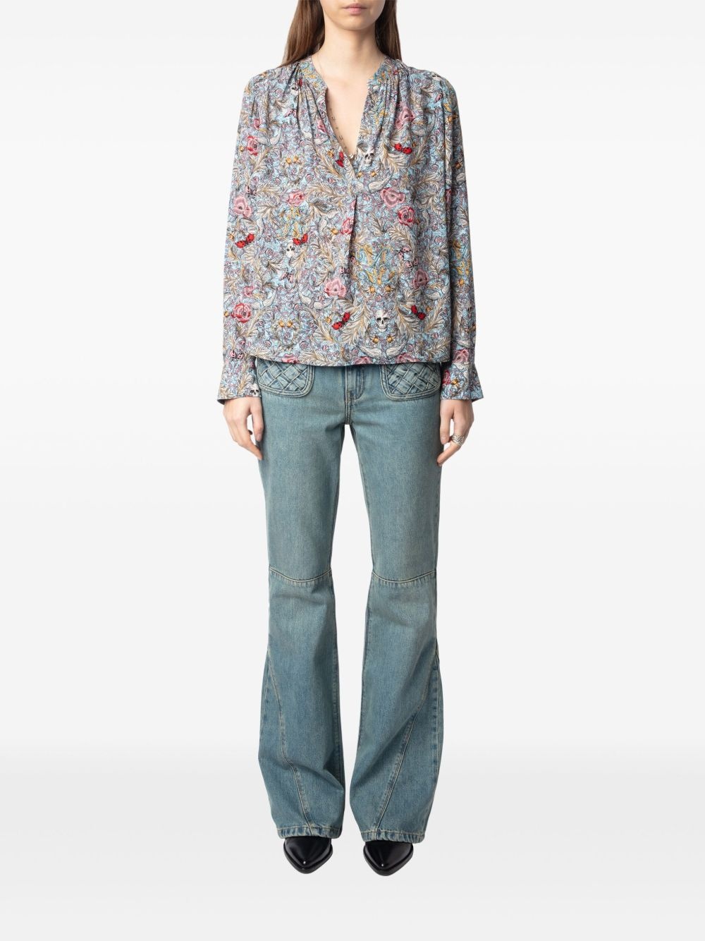 Tink floral-print blouse - 2