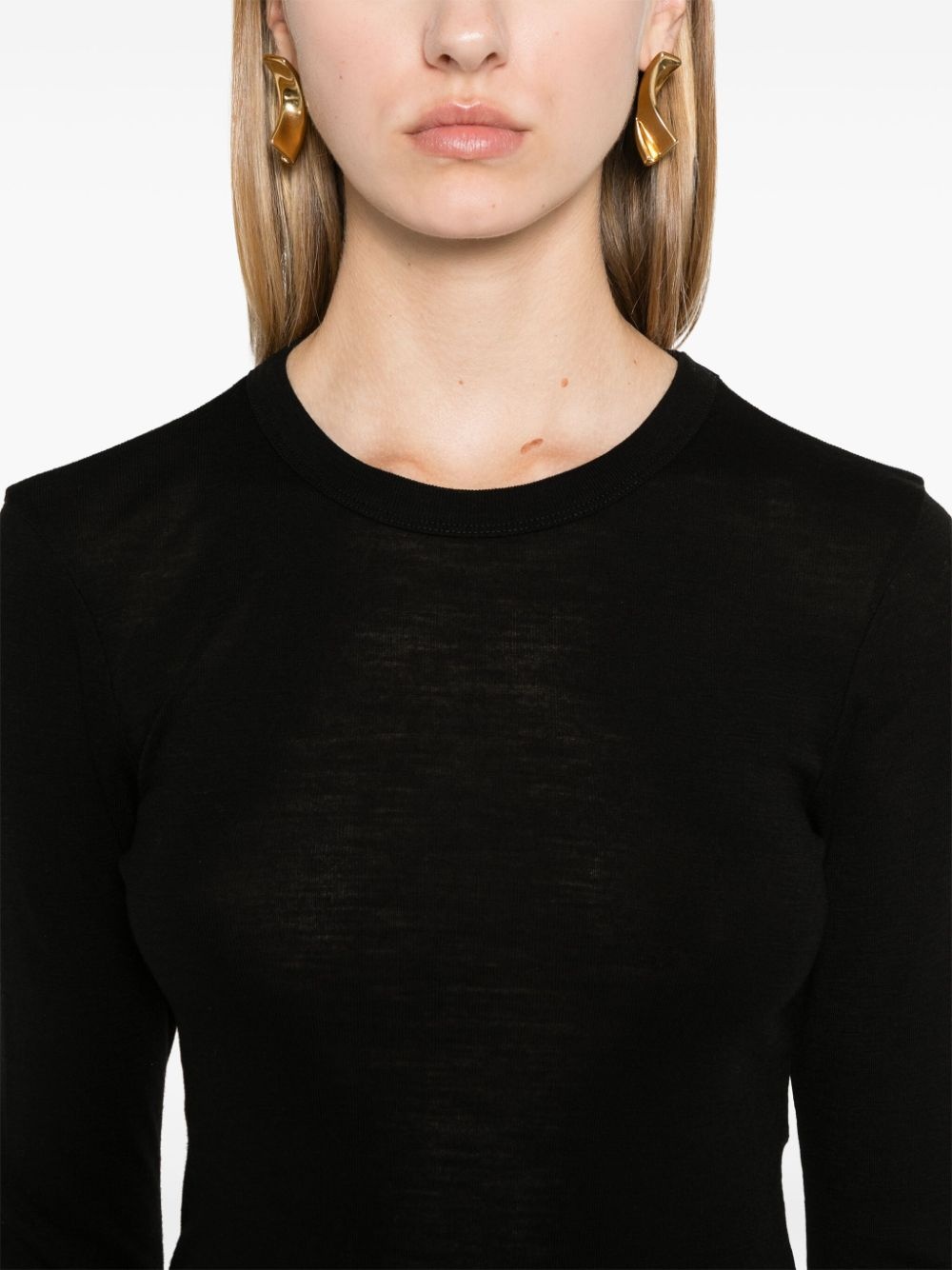 crew-neck merino wool jumper - 5