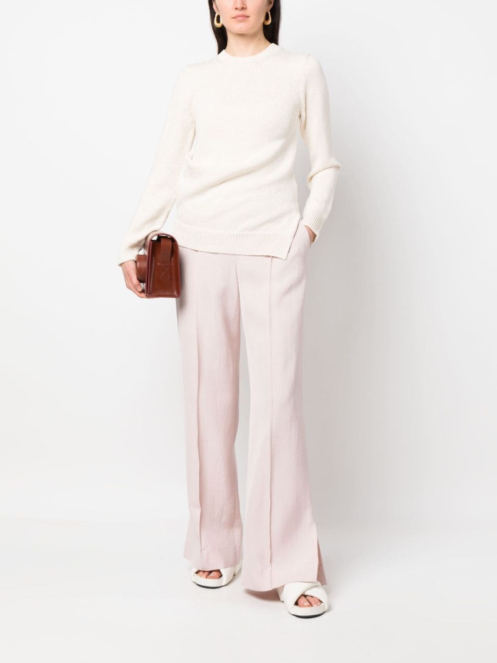 fine-knit long-sleeve jumper - 2