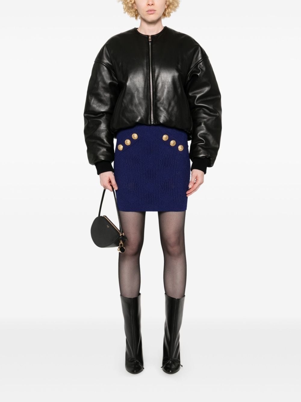 knitted mini skirt - 2