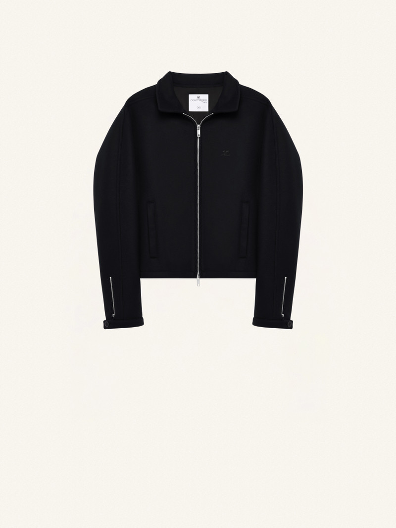 WOLL ZIPPED BOMBER JACKET - 1