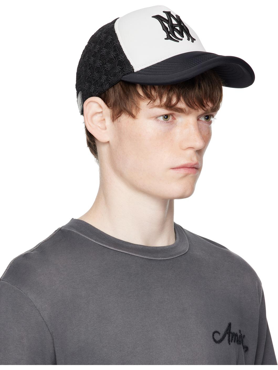 Black MA Two Tone Trucker Cap - 2