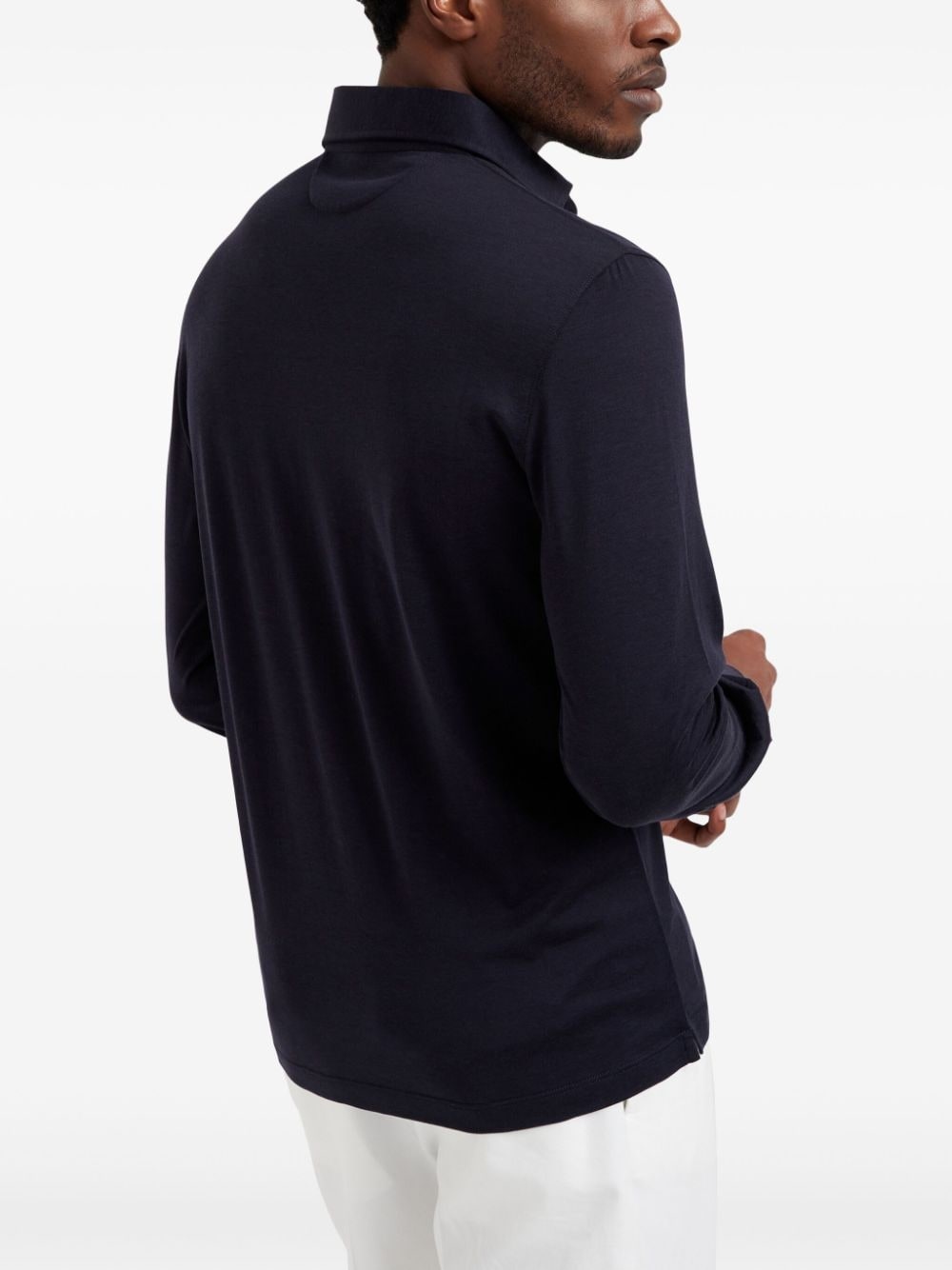long-sleeve polo shirt - 3