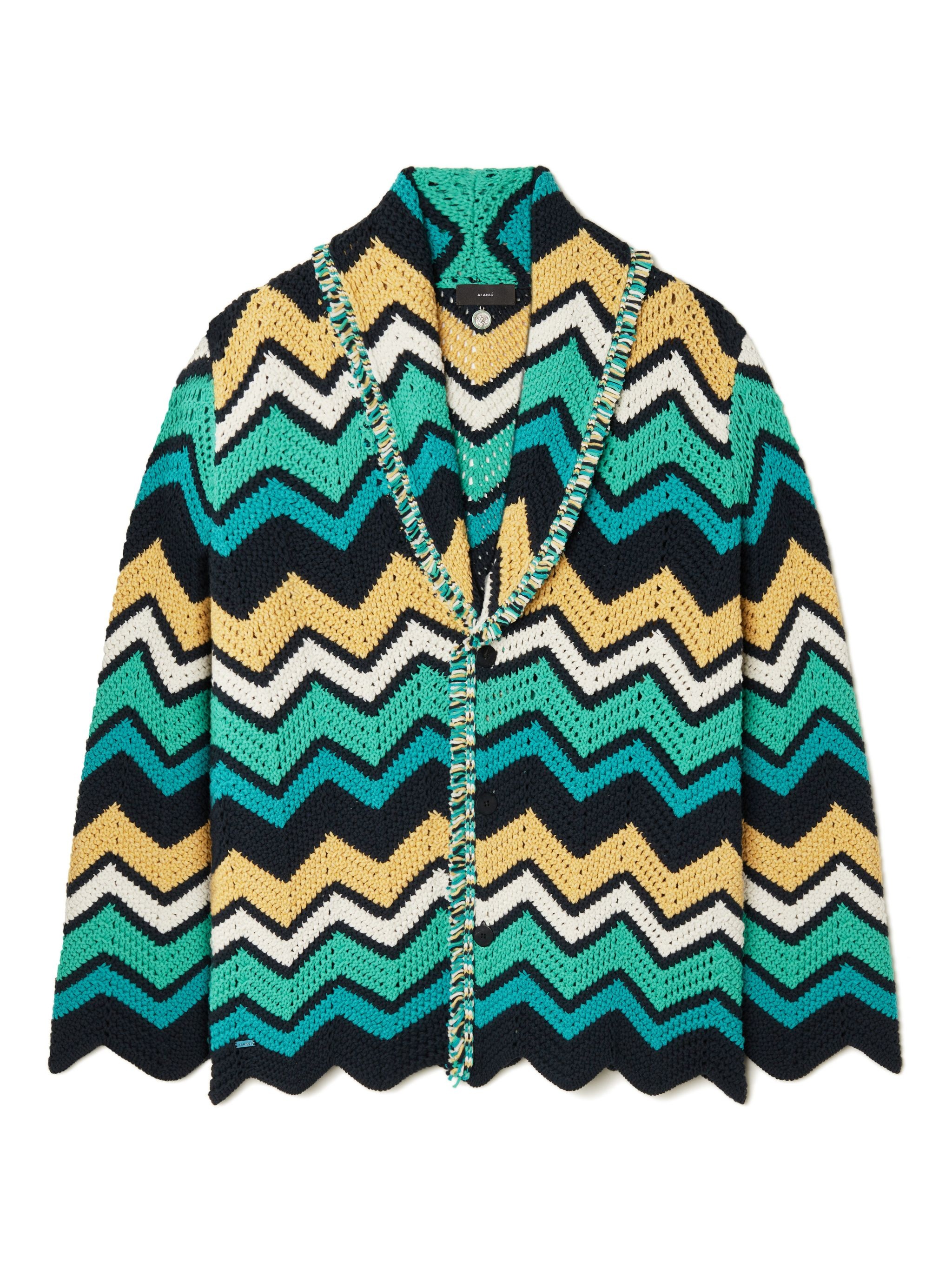Kaleidoscopic Chevron Cardigan - 1