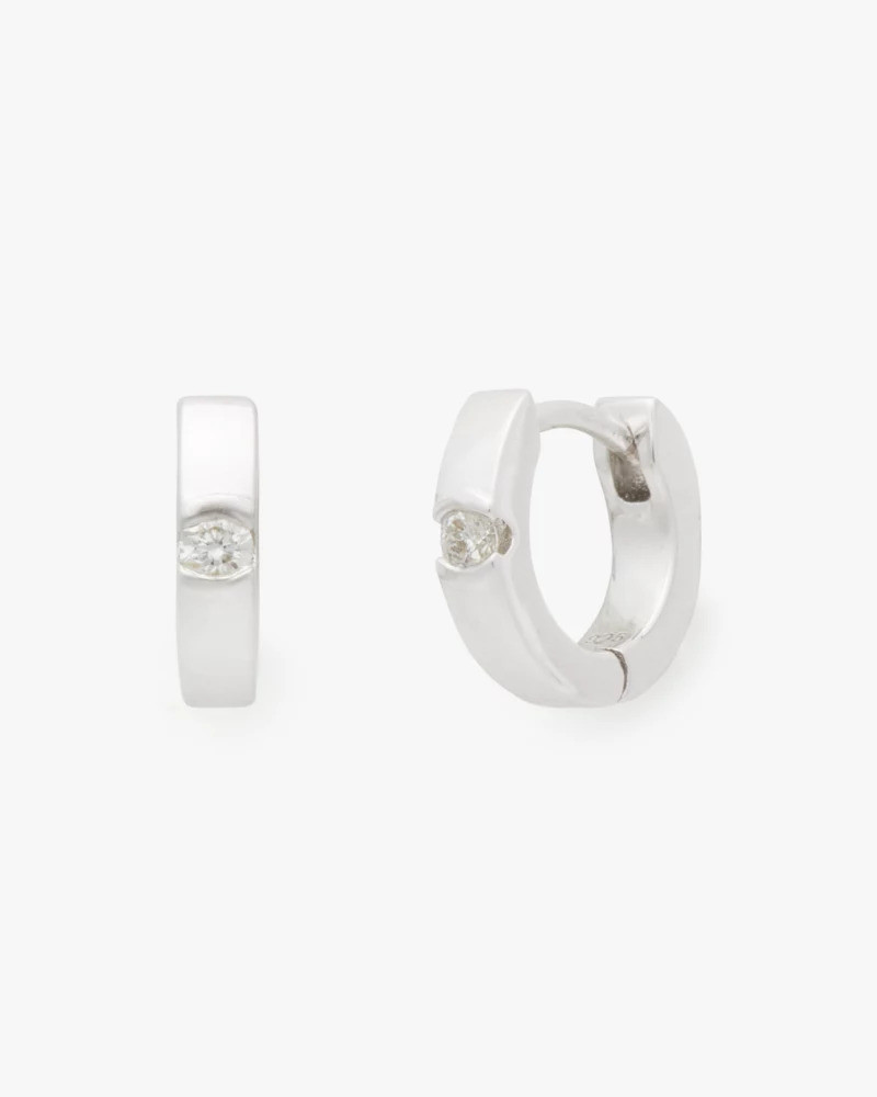 Kate Spade Fine Meant To Be Diamond Huggies 1