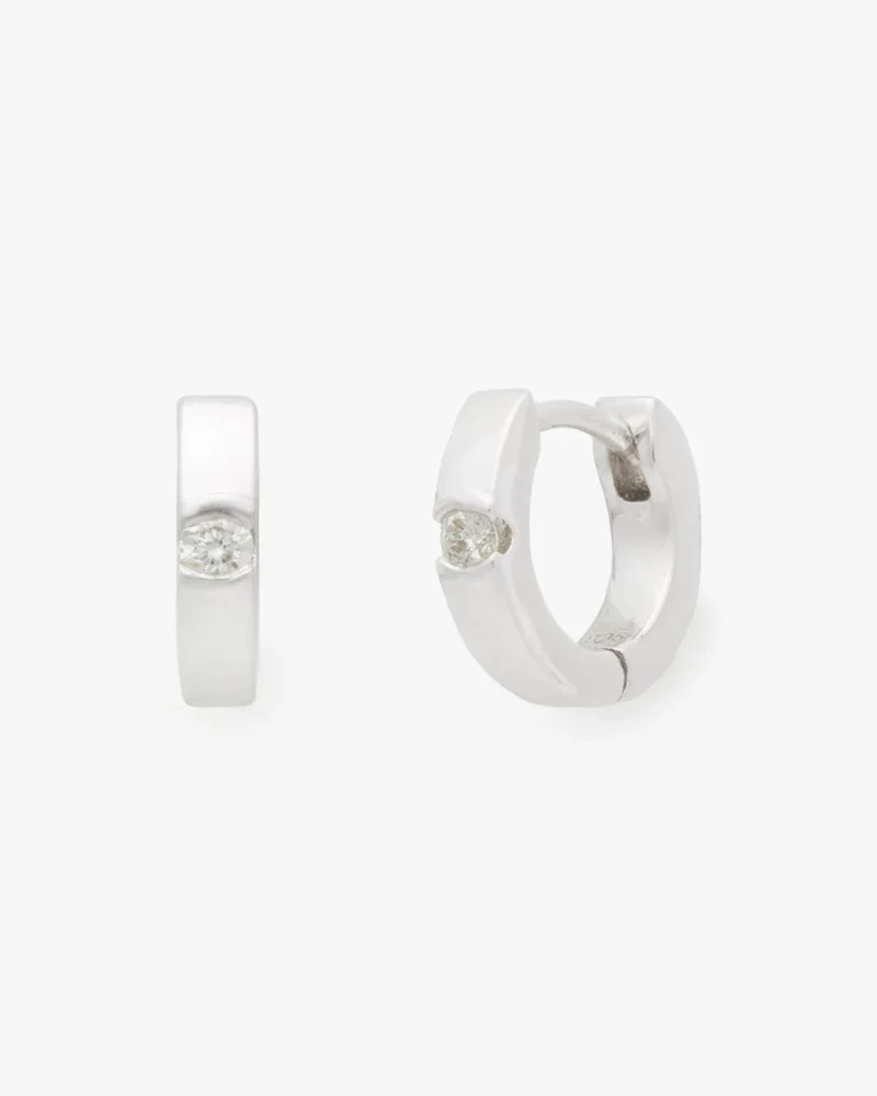 Kate Spade Fine Meant To Be Diamond Huggies - 1