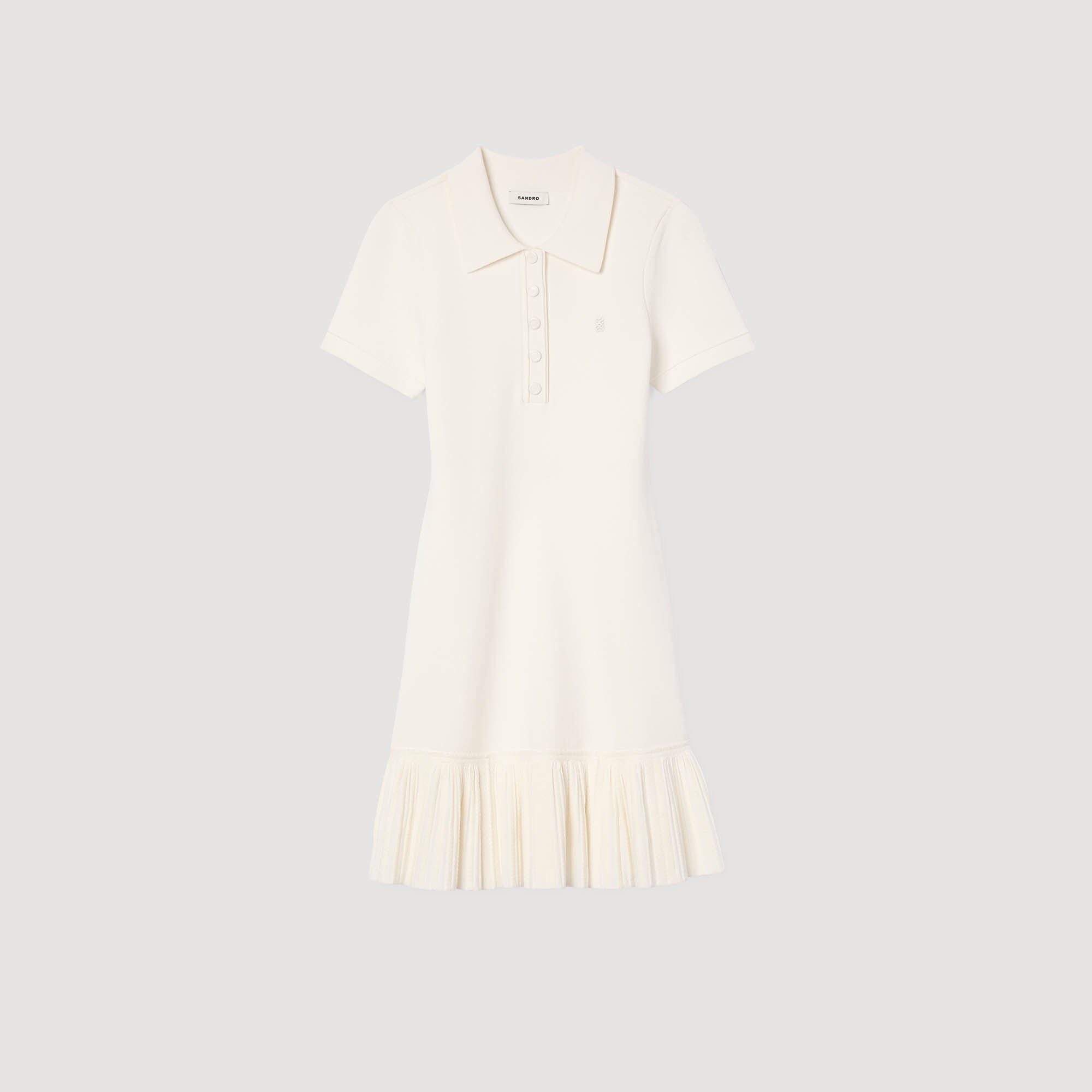 MINI KNIT DRESS WITH POLO NECK - 7