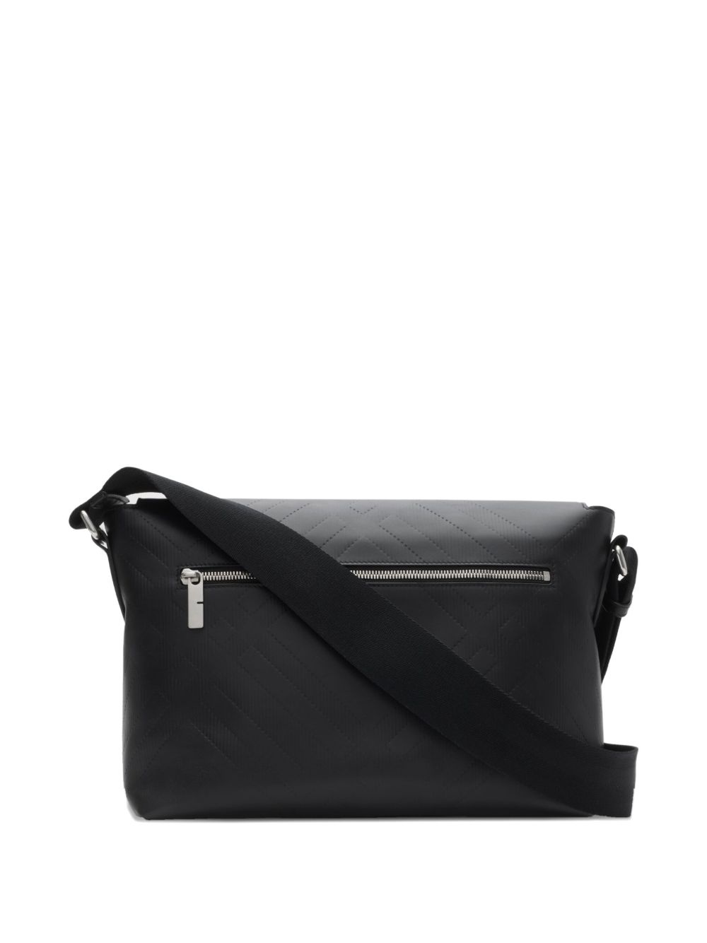 leather embossed messenger bag - 2