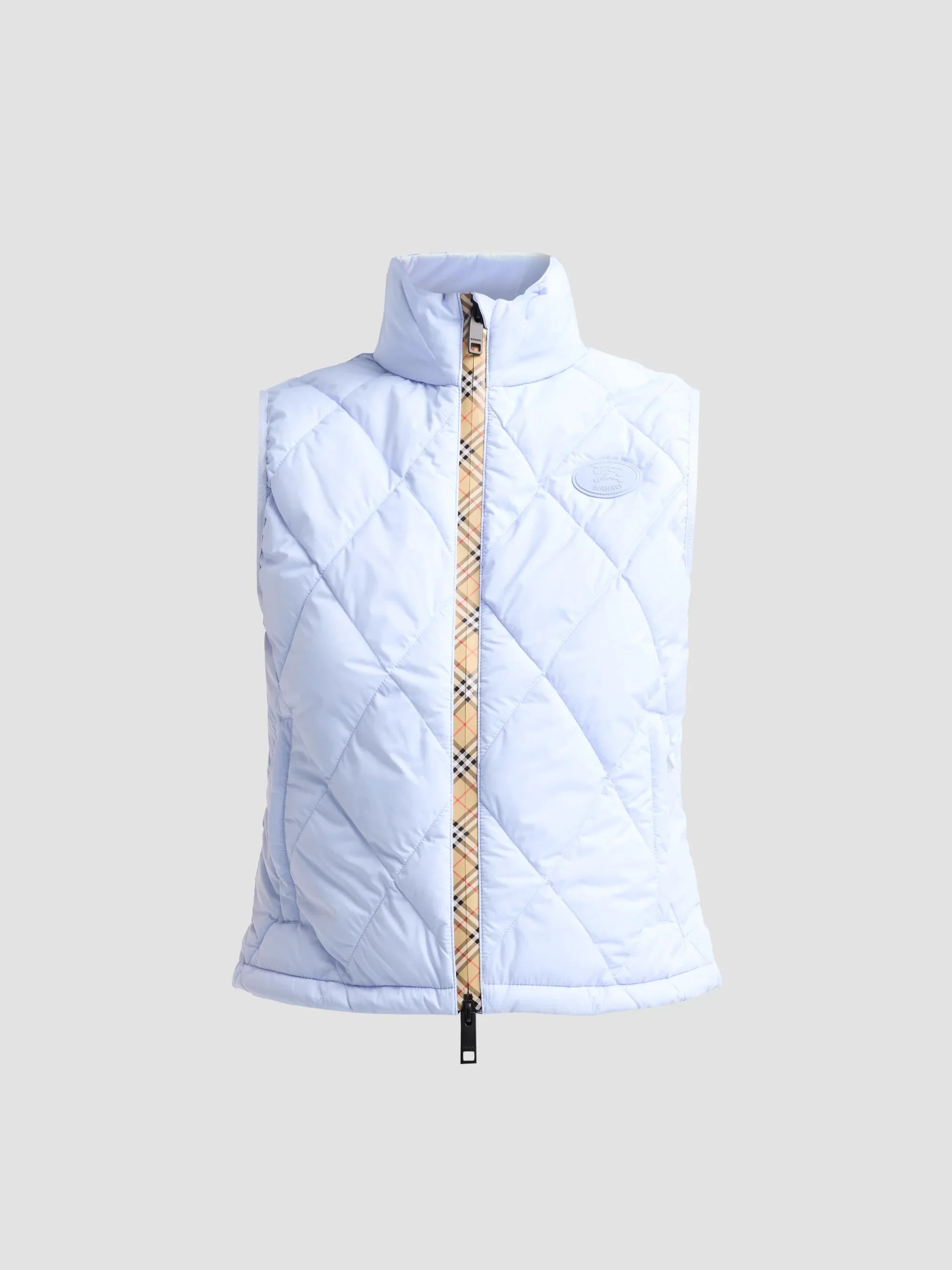 Women's Cheswick Check-Placket Quilted Vest - Sunbleached Blue - 1