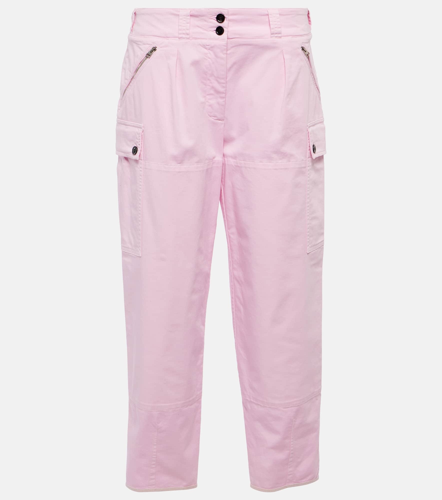 Cotton cargo pants - 1