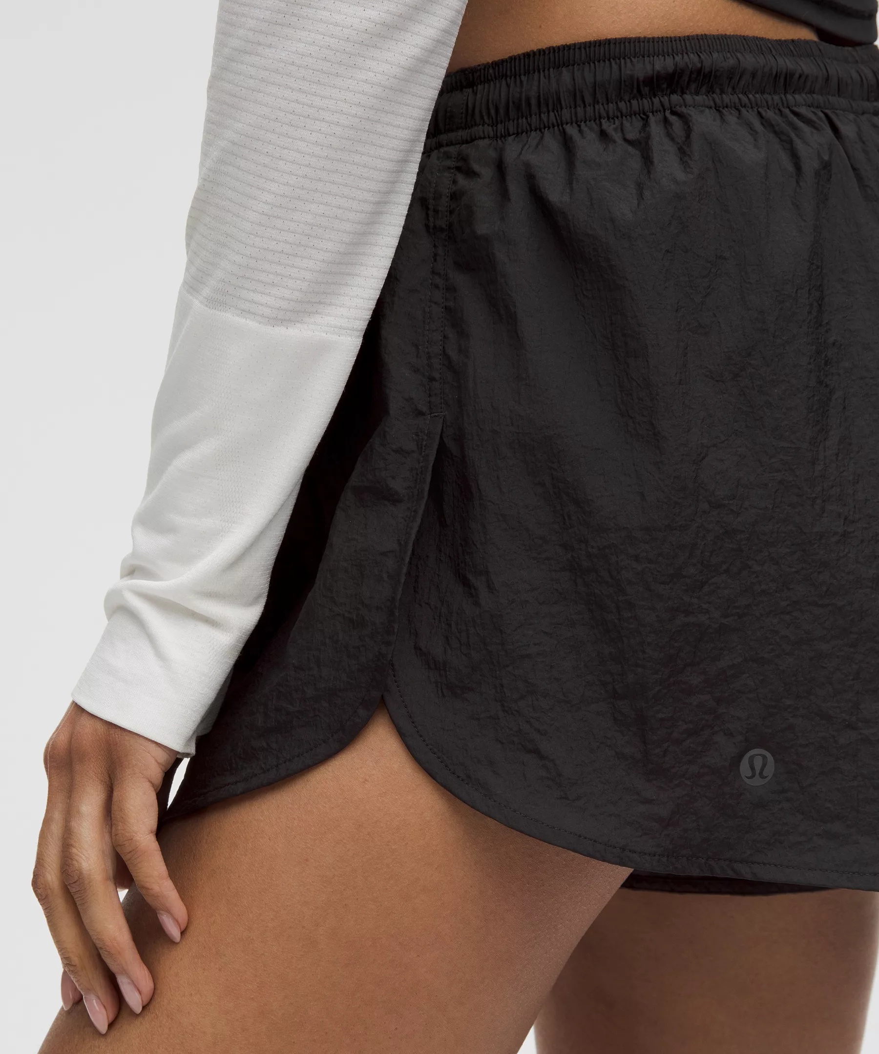 Dolphin-Hem Mid-Rise Running Short 3" - 5