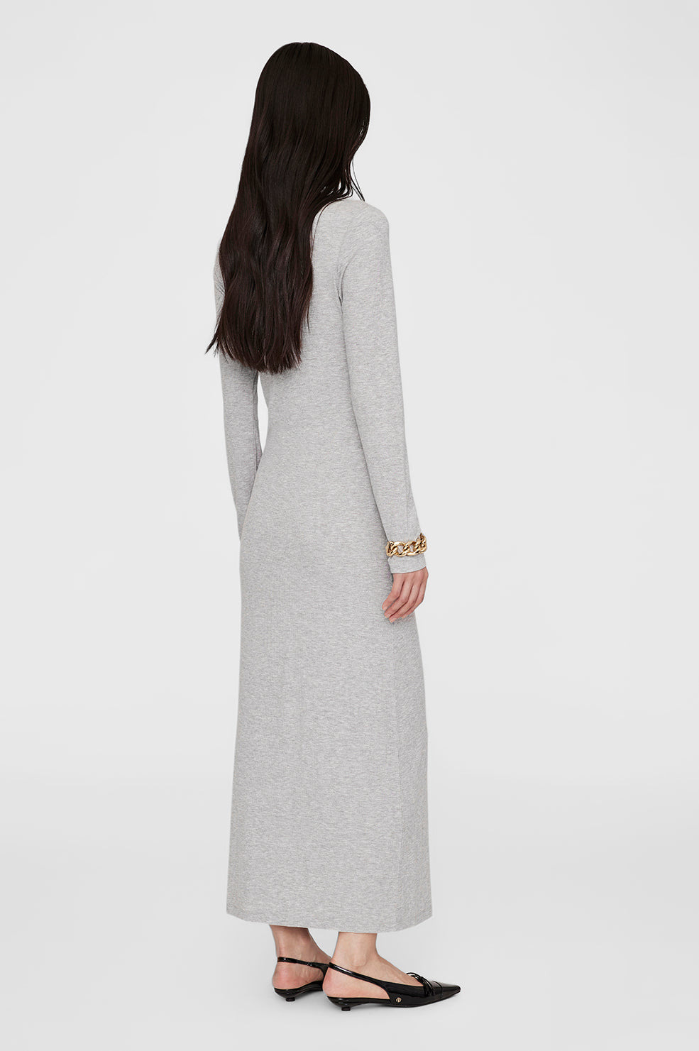 Jo Maxi Dress - Heather Grey - 3