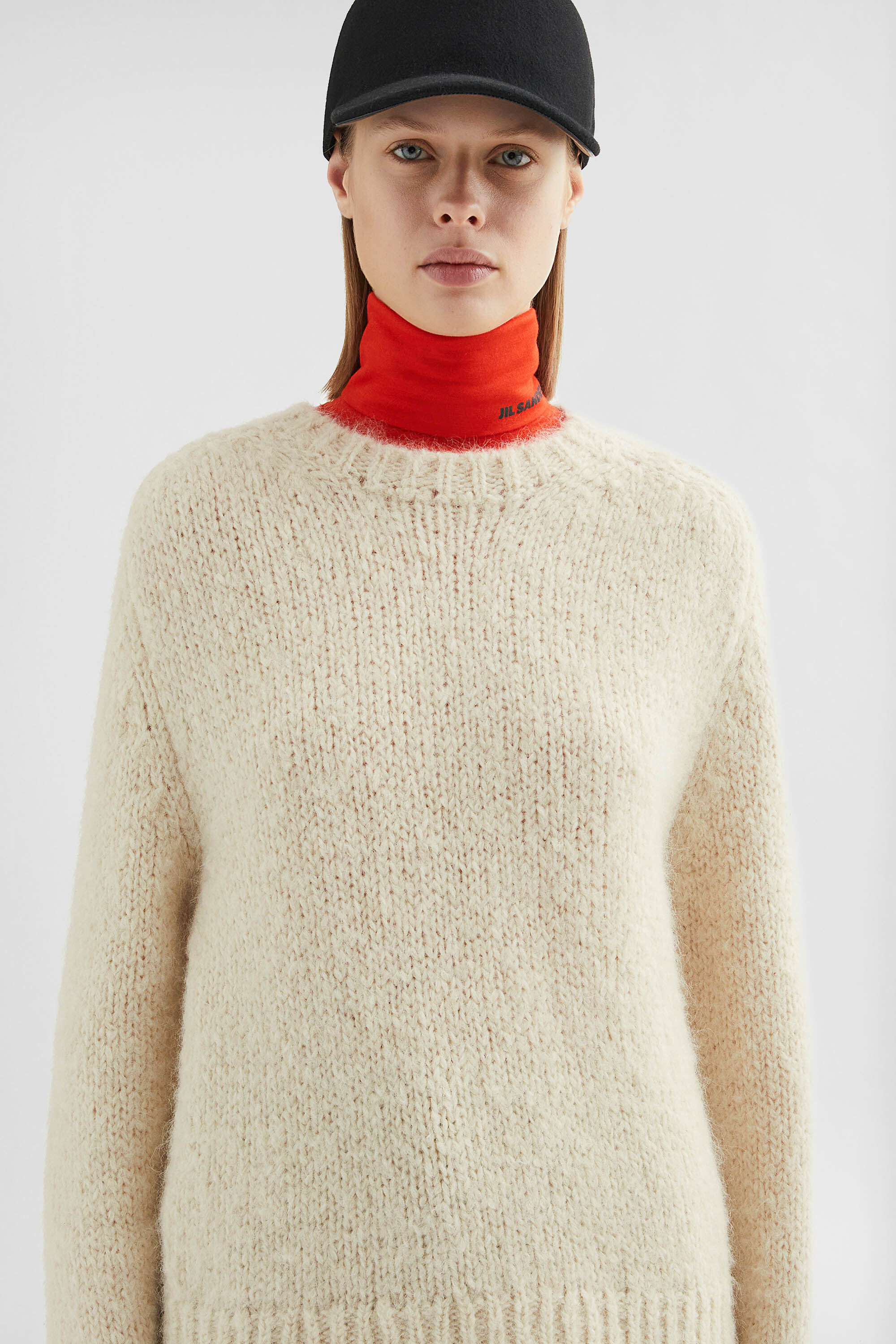Wool Blend Crew-Neck Sweater - 2
