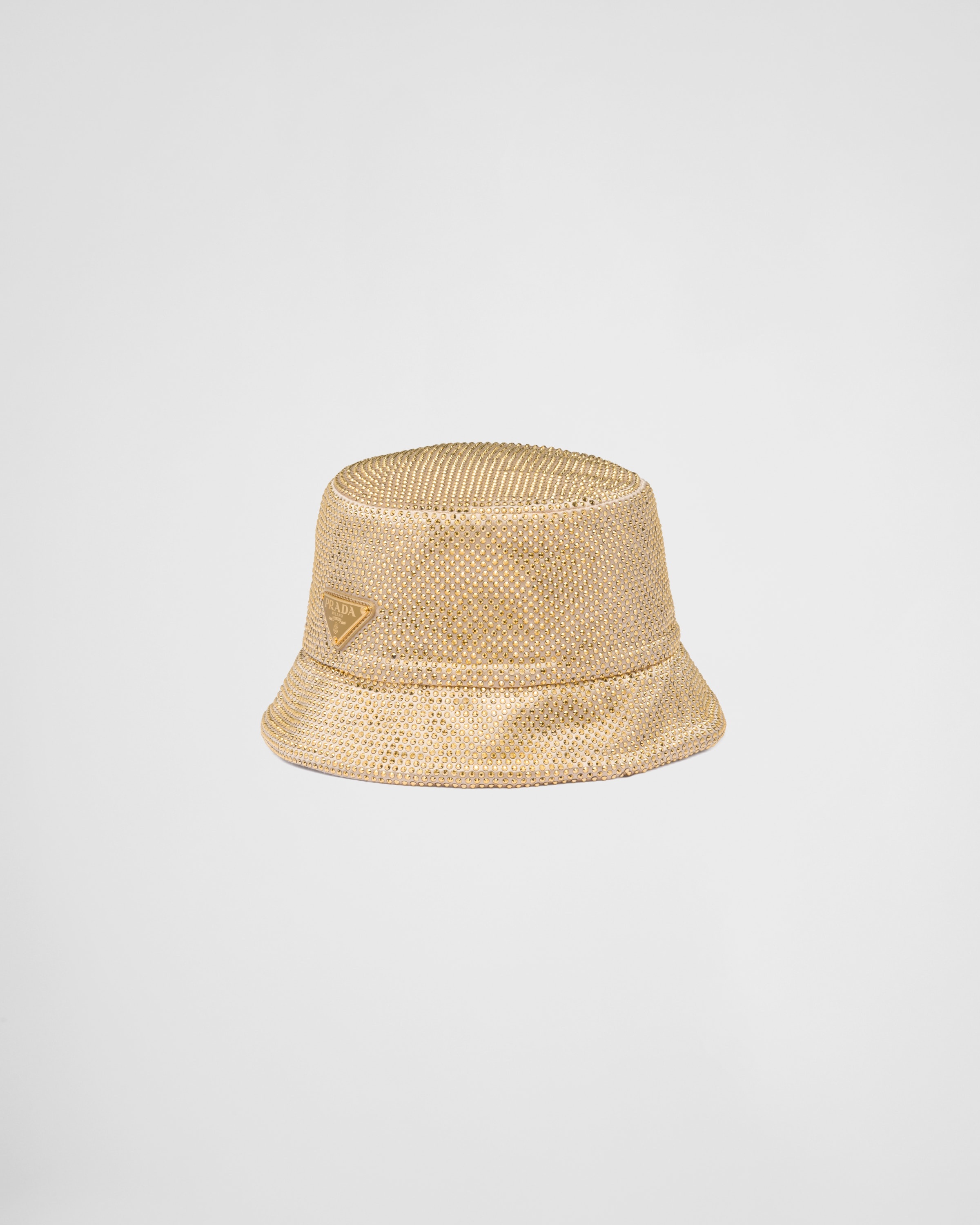 Satin bucket hat with crystals - 1