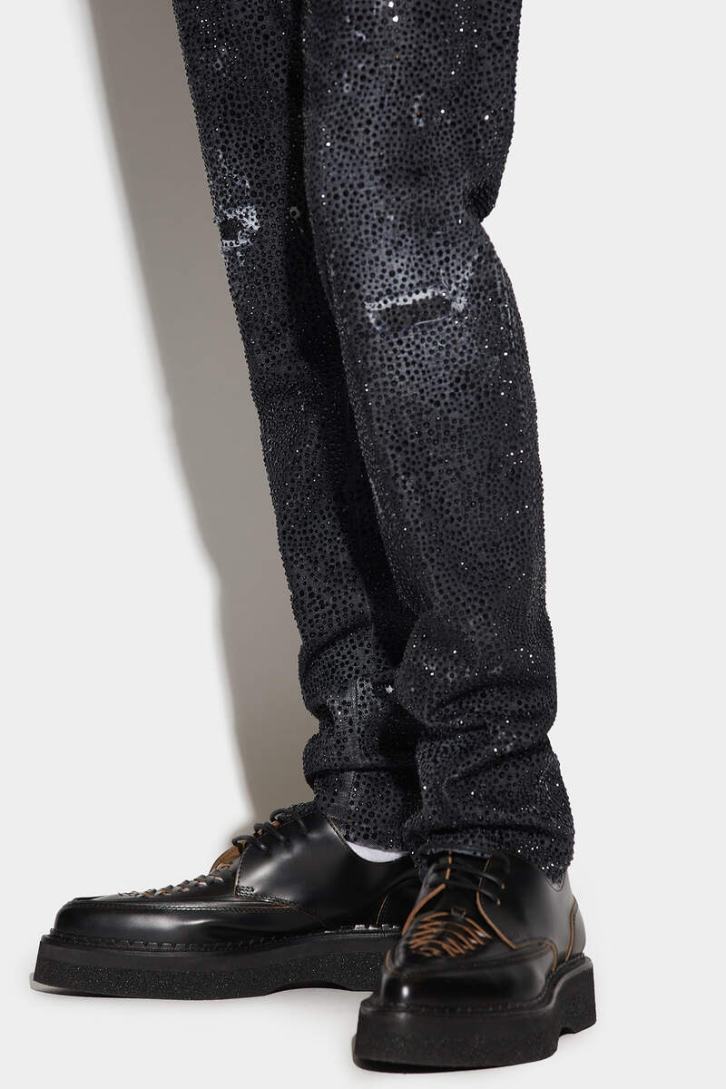 BLACK DARK GALAXY WASH COOL GUY JEANS 5