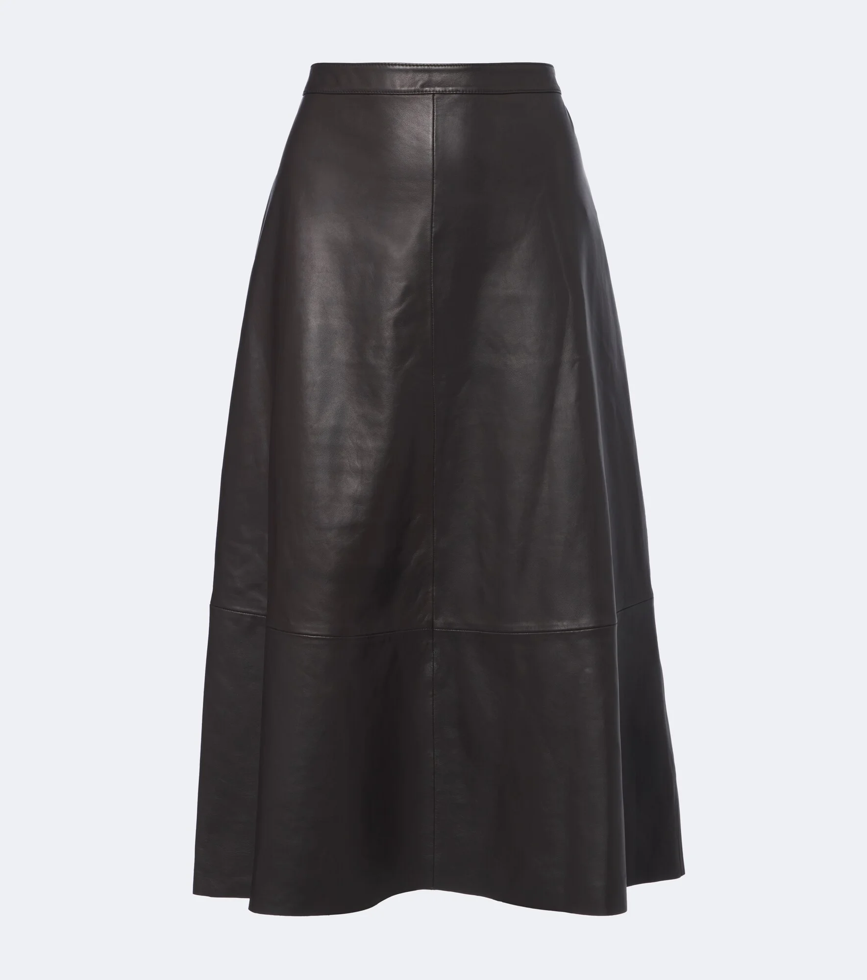 Leather midi skirt - 1