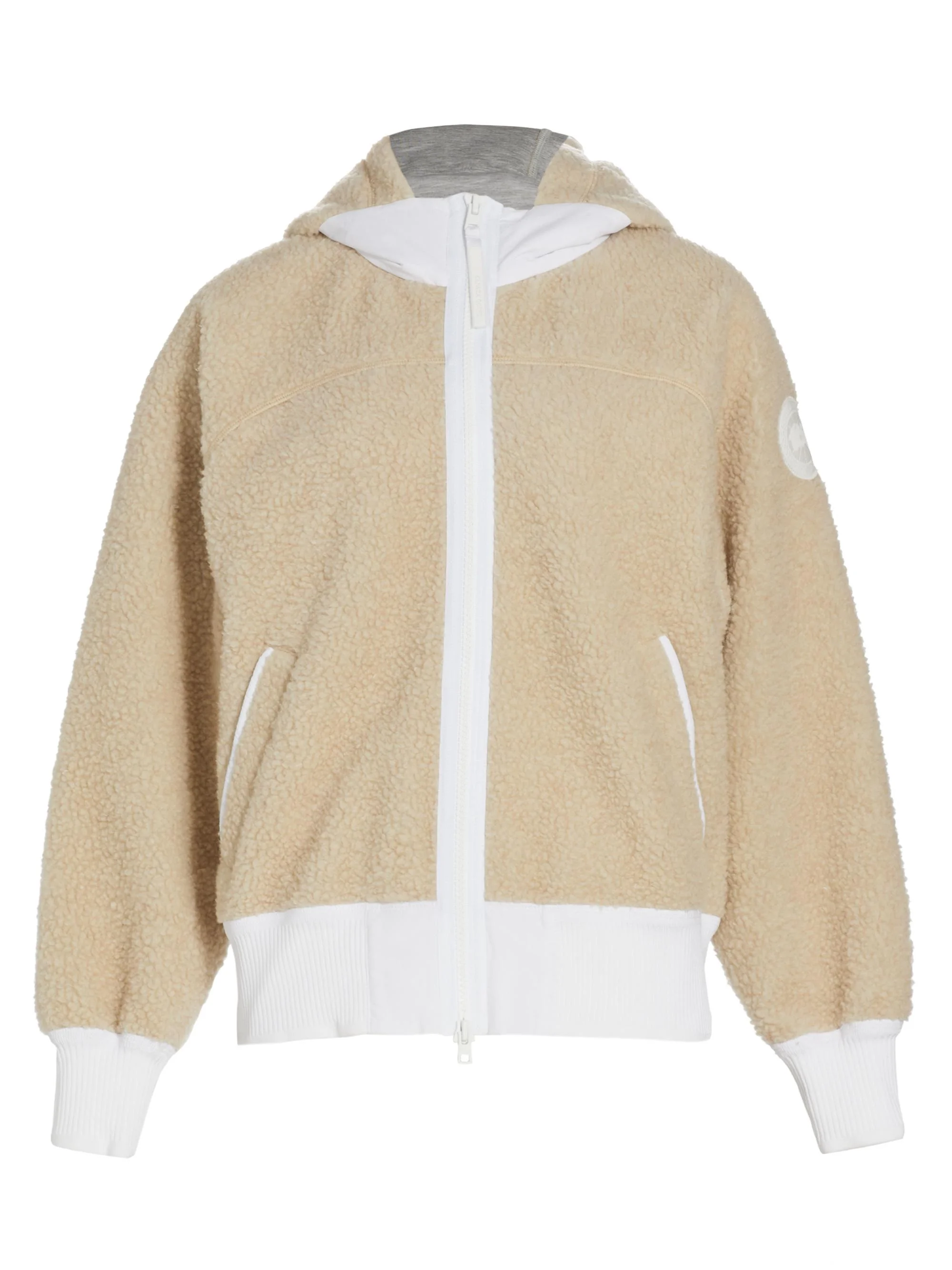 Women's Simcoe Fleece High-Neck Hooded Jacket - Mist Grey - 1