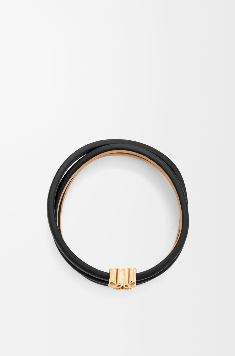 Loewe Anagram Bombé twist bracelet in calfskin outlook