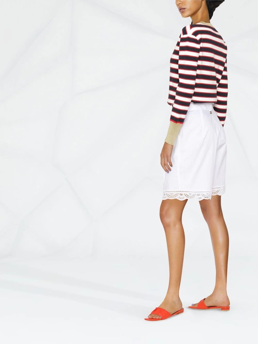 striped cotton jumper - 4