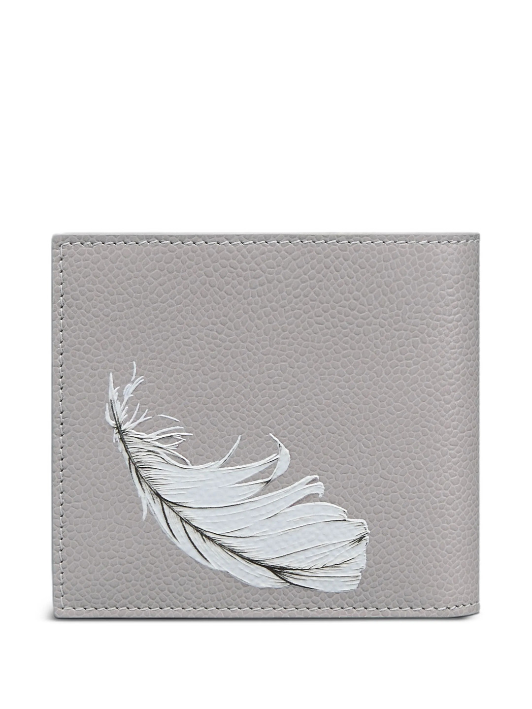 Feather Print Pebble Grain Bilfold Men - 3