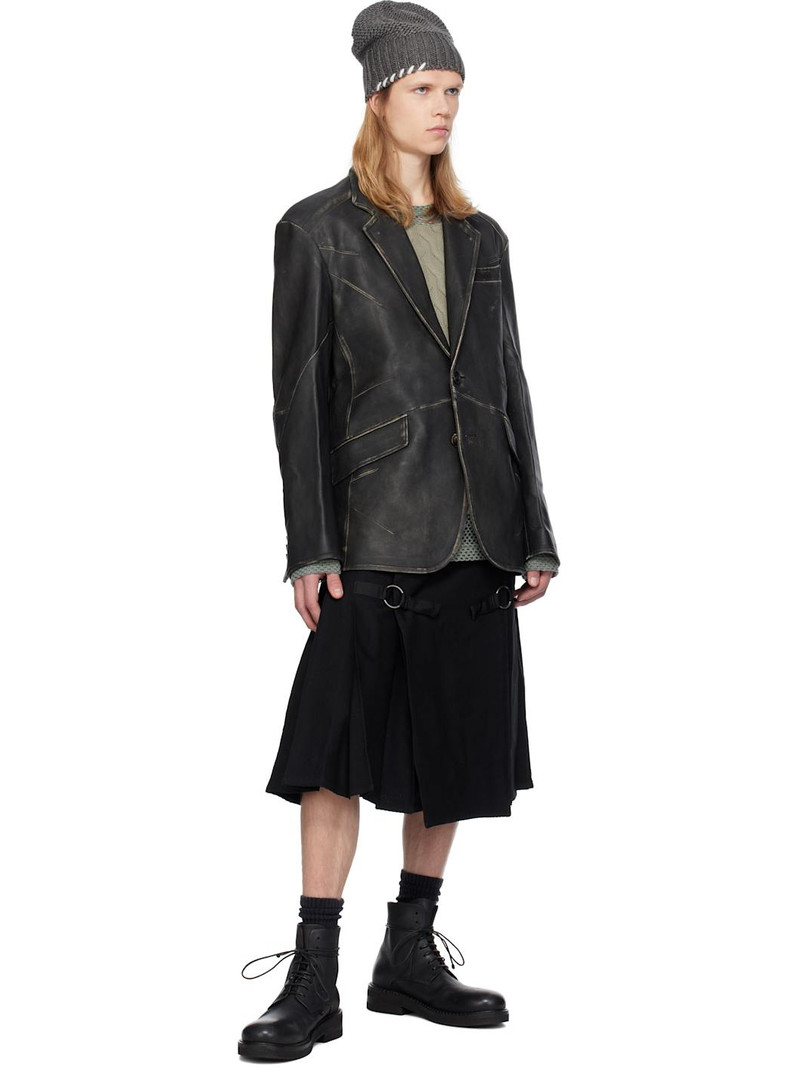 Andersson Bell Black Hyde Leather Jacket outlook