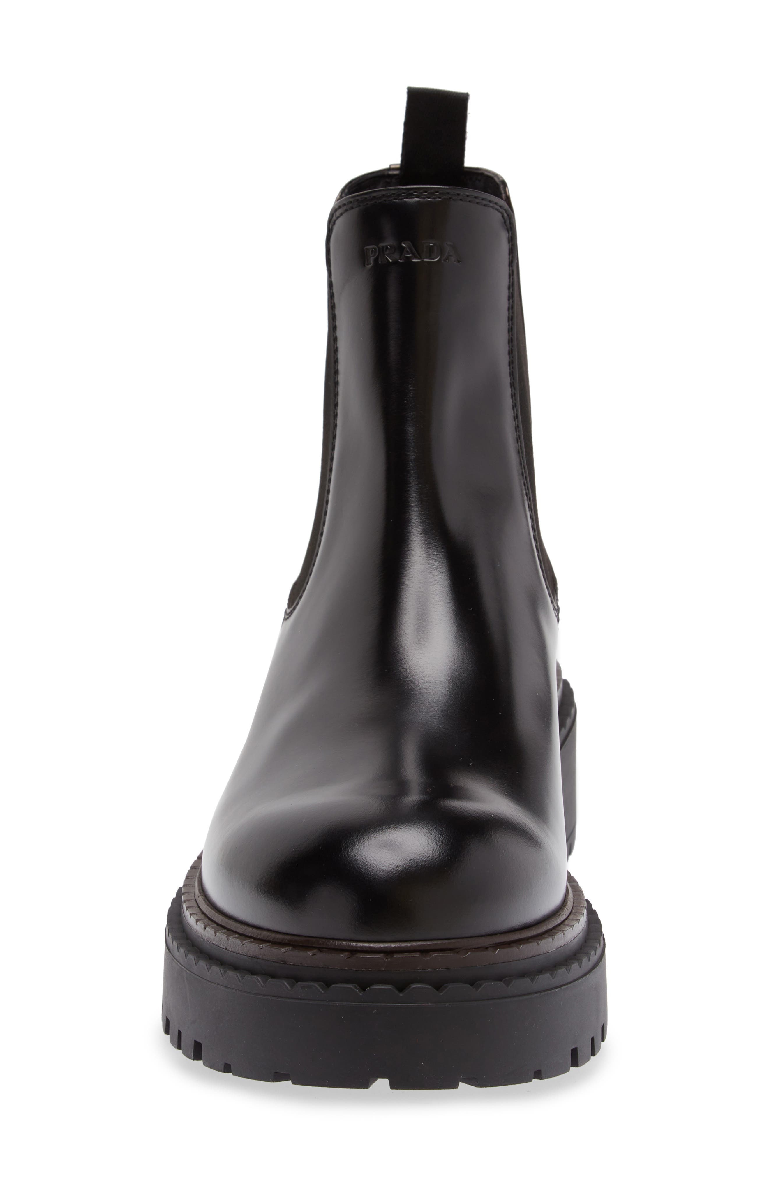 Prada Double Chocolate Chelsea Boot in Nero at Nordstrom - 4
