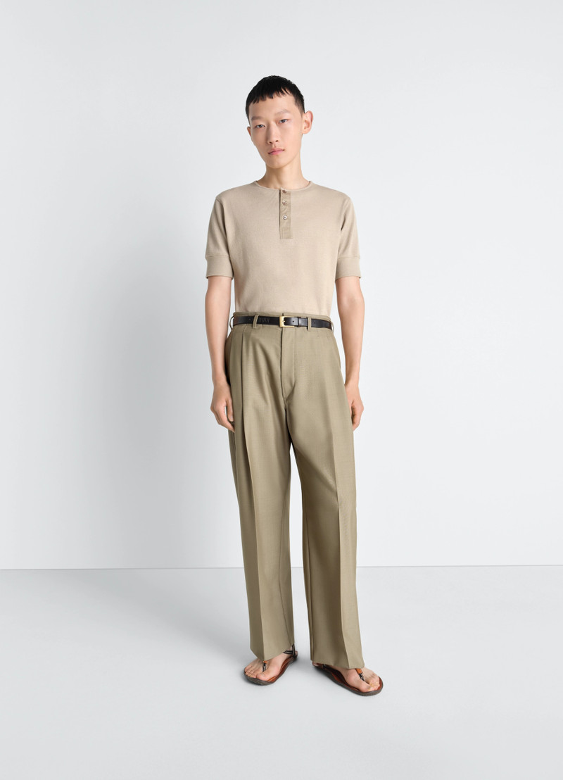 Lemaire PLEATED TAILORED PANTS IN TROPICAL POLYWOOL outlook