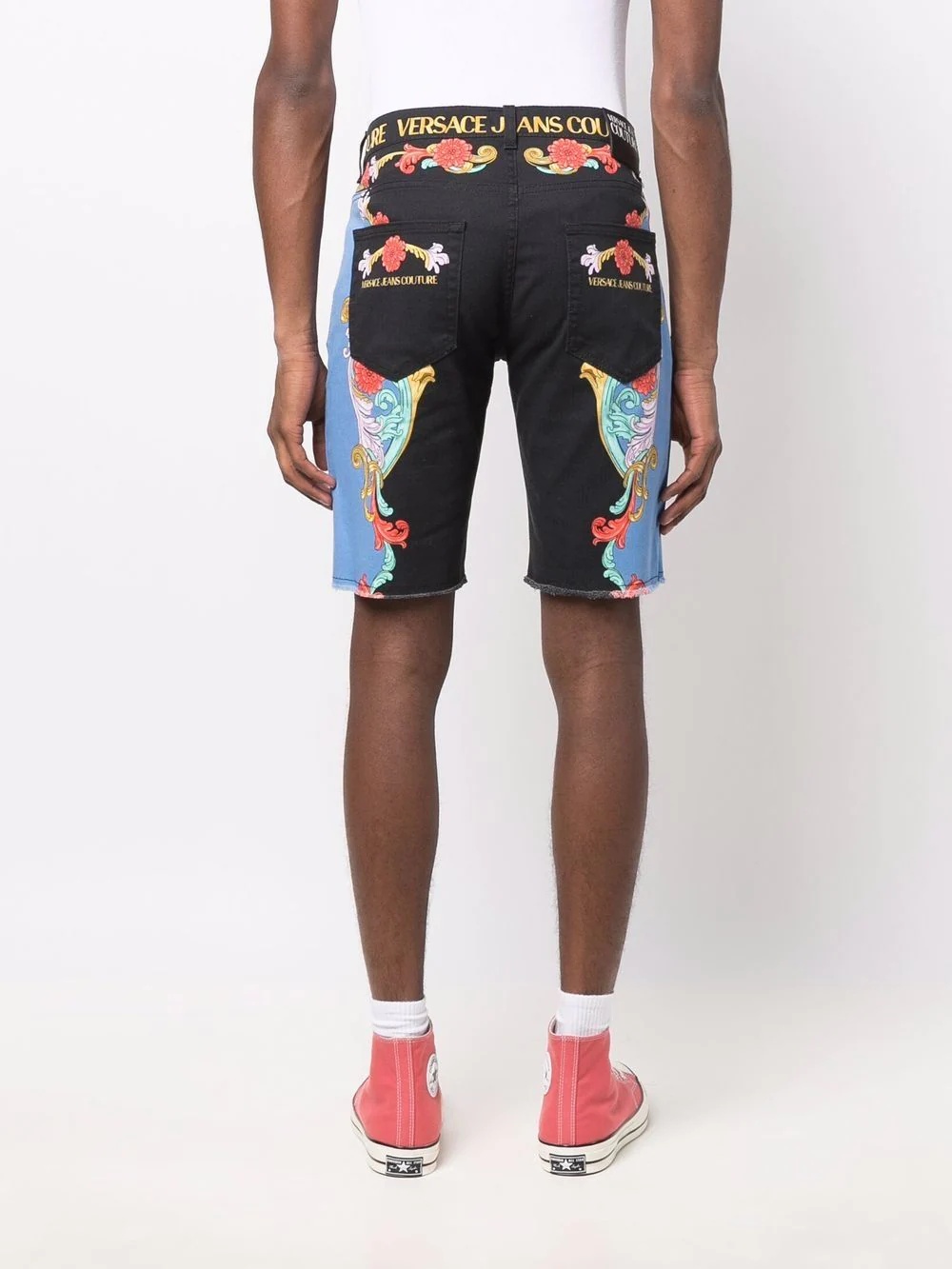 graphic print shorts - 4