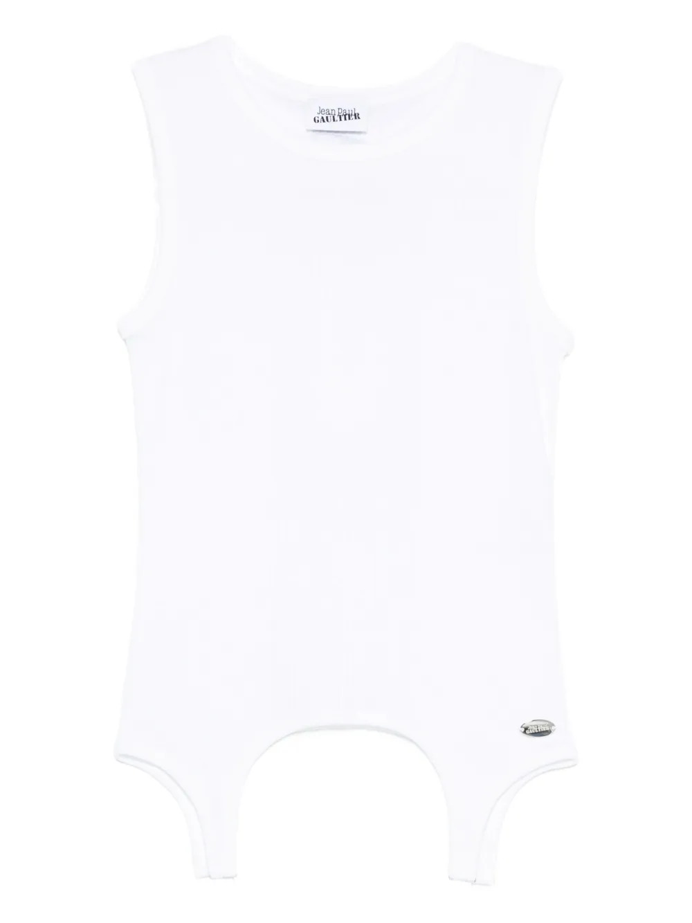 JEAN PAUL GAULTIER - Women Ribbed  Garter Tank Top - 5