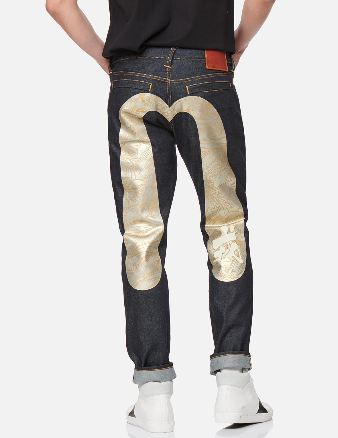 Grains-pattern Daicock Carrot Fit Jeans #2017 - 7