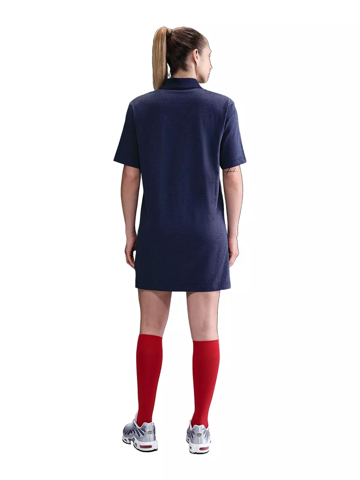 Women's Sportswear Essential Short-Sleeve Polo Dress -Navy - 2