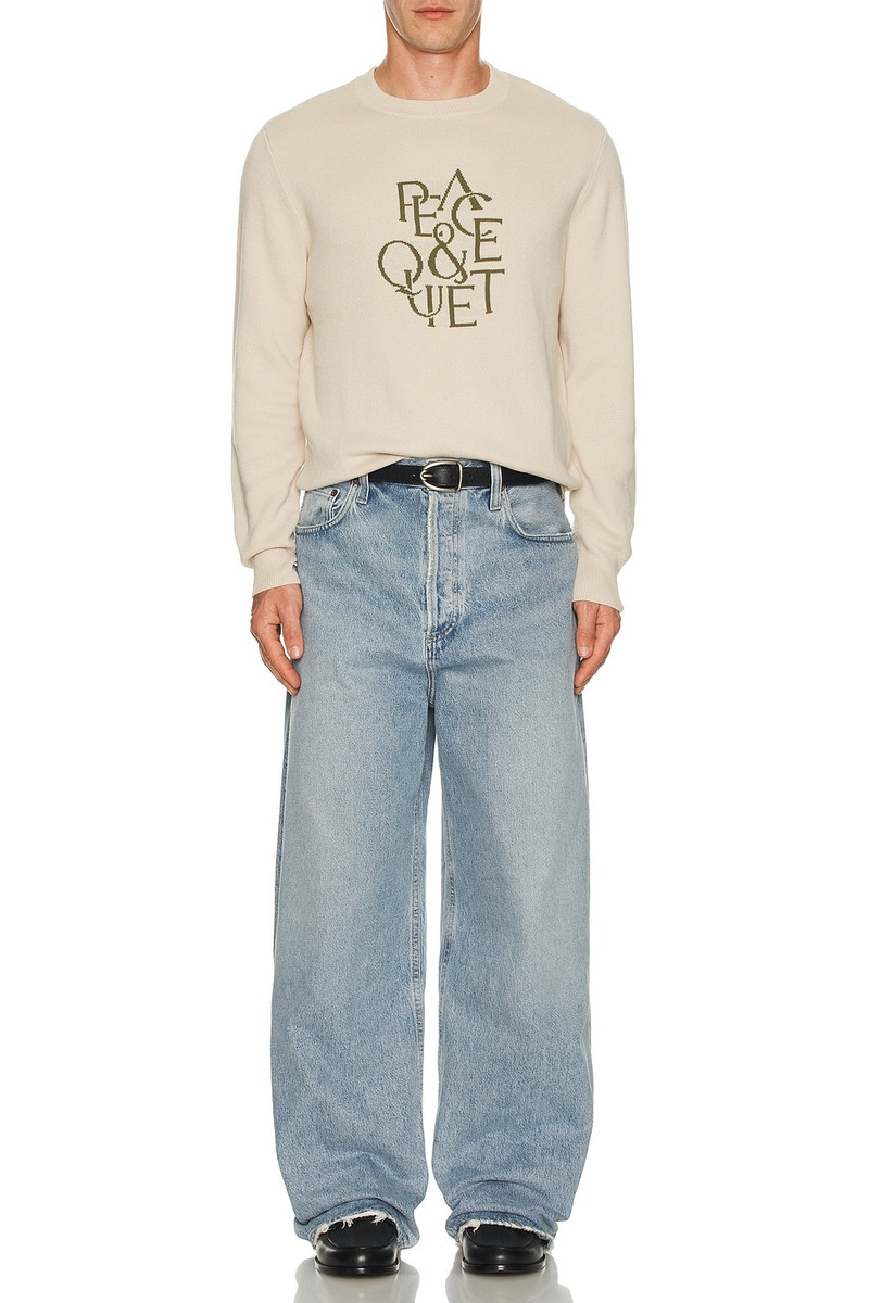 Museum of Peace & Quiet Serif Jacquard Sweater outlook