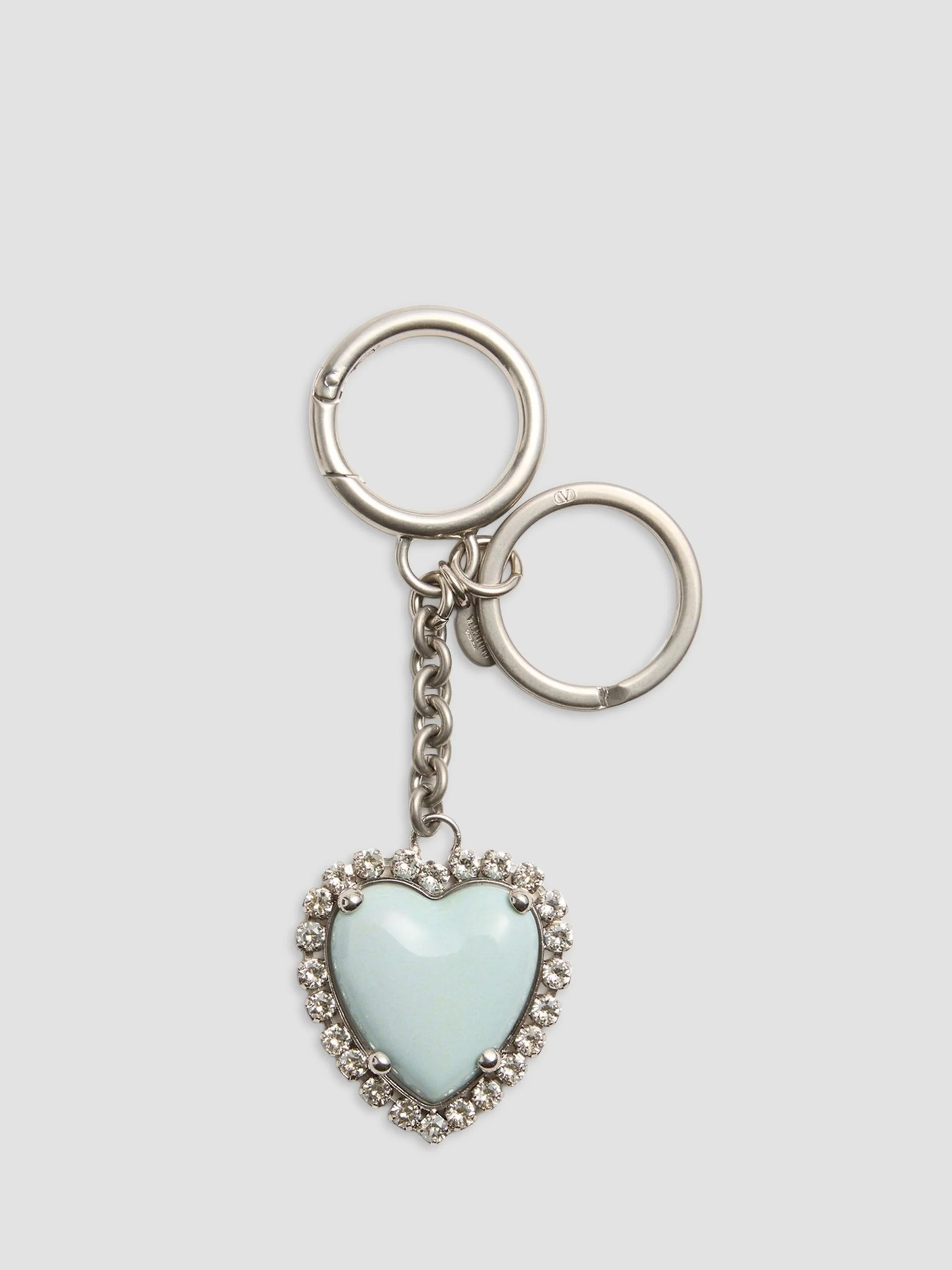 Women's Coeur Hyperbole Bag Charm with Key Chain - Palladium Azure - 1