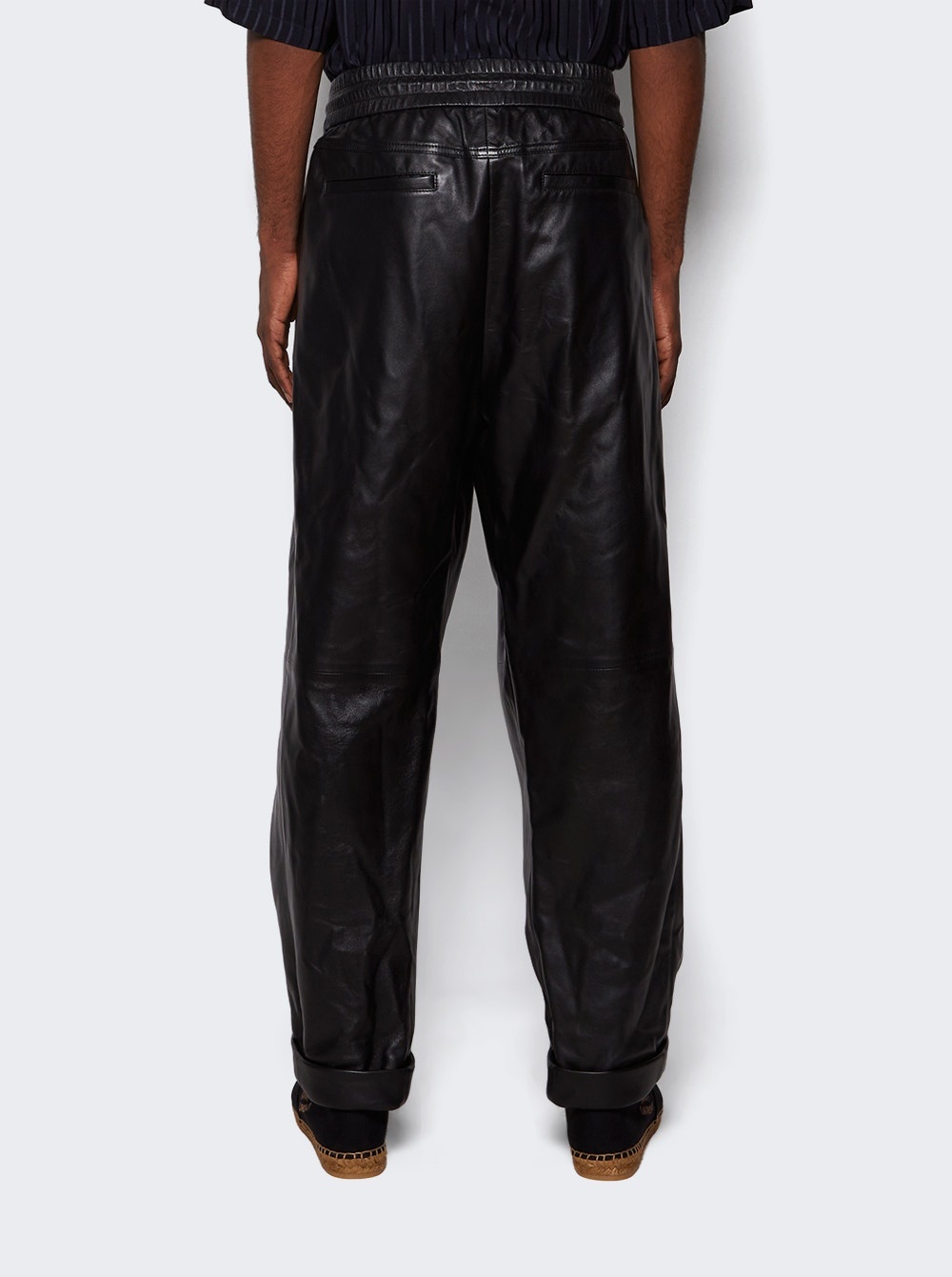 Lambskin Sweatpants Black - 5