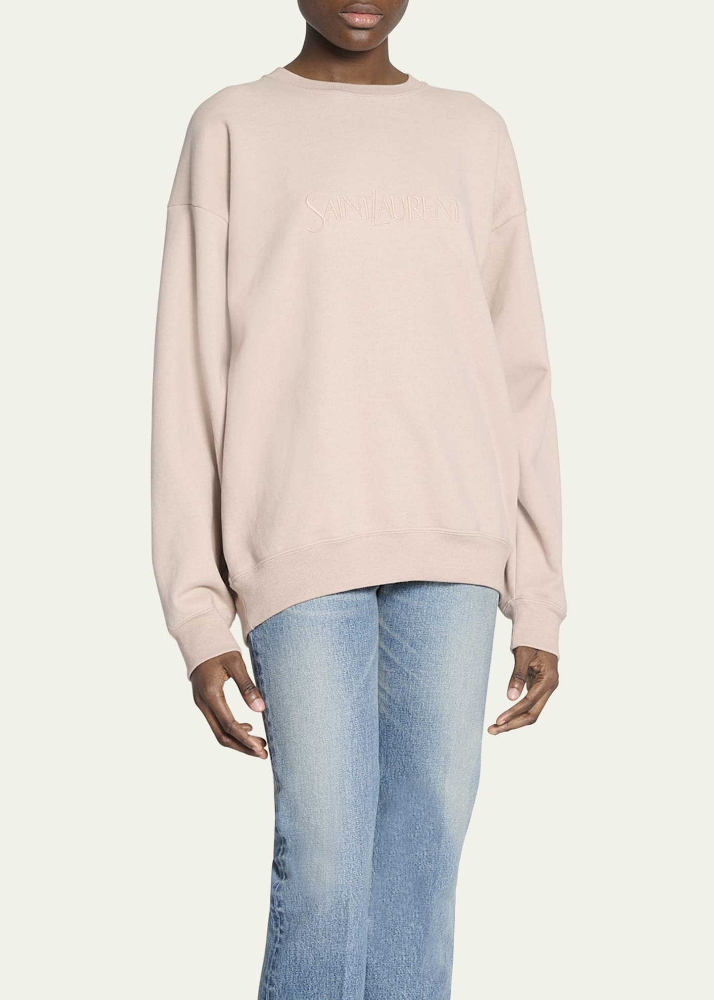 Logo Cotton Crew Sweatshirt - 4