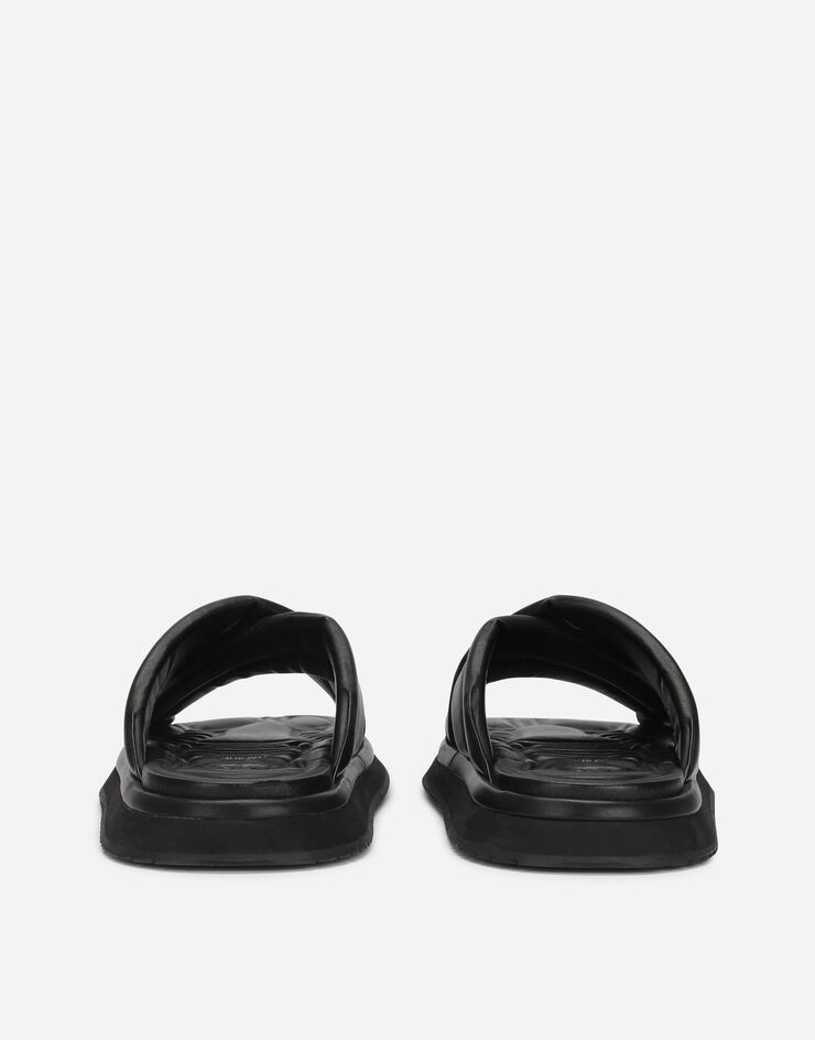 Nappa-look fabric sandals - 3