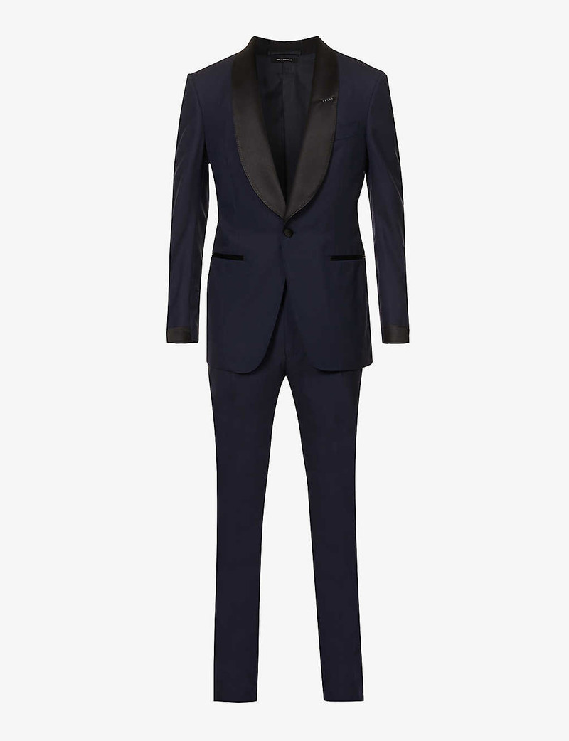 Shelton regular-fit wool evening suit - 1
