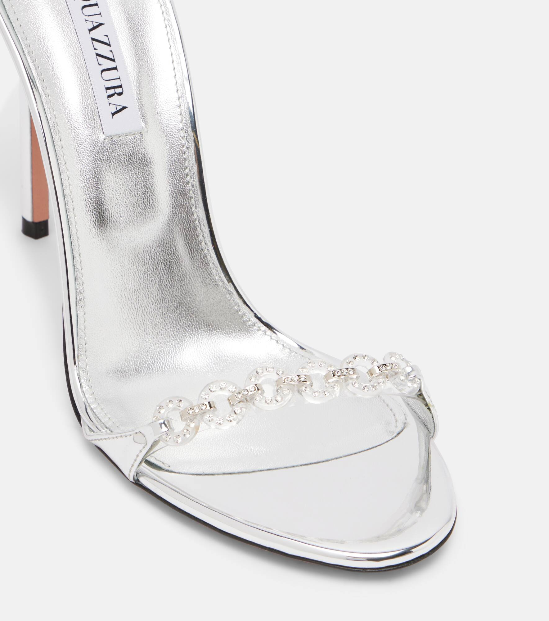Bijoux 105 embellished metallic leather sandals - 5