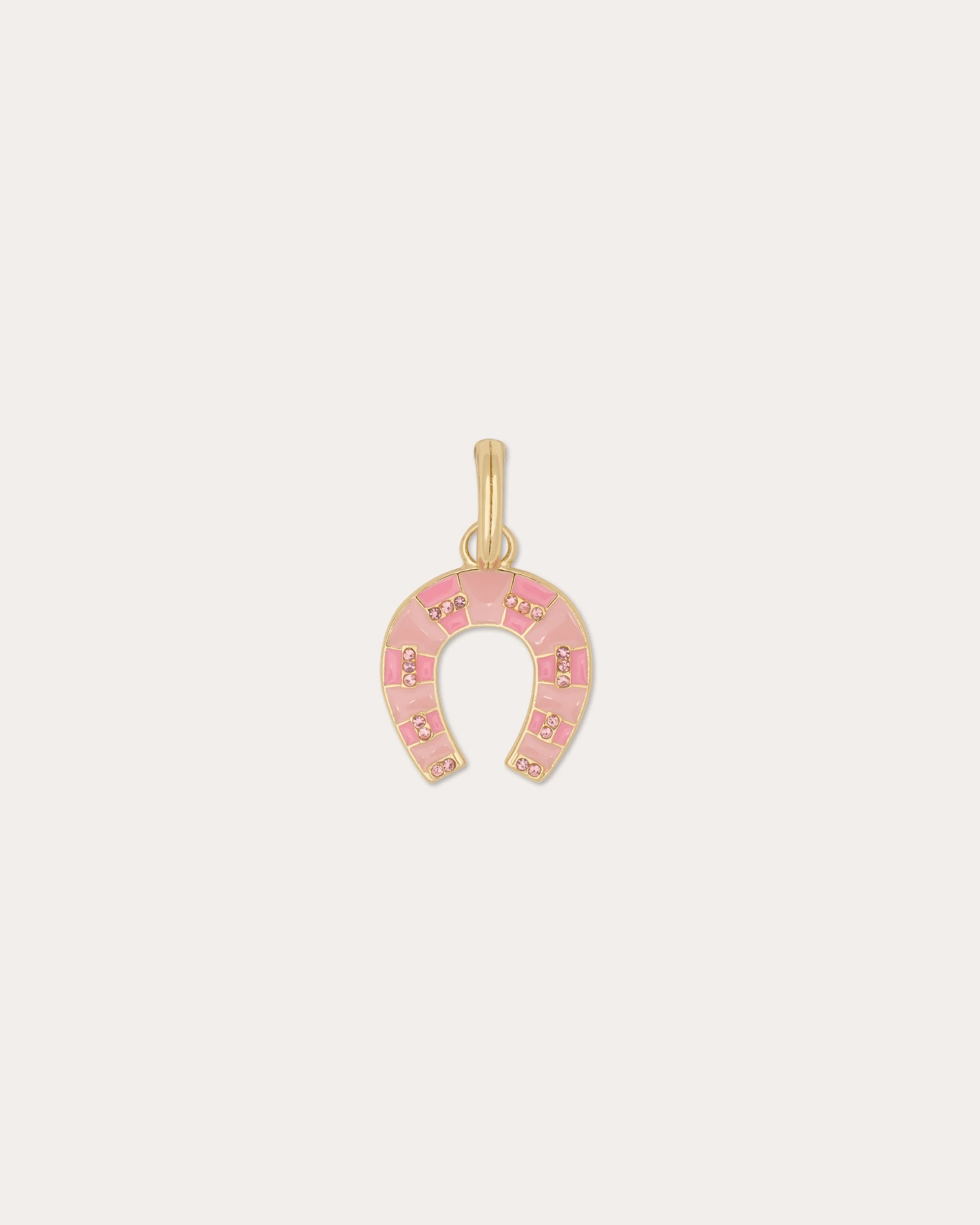 Enamel Horseshoe Charm - 1