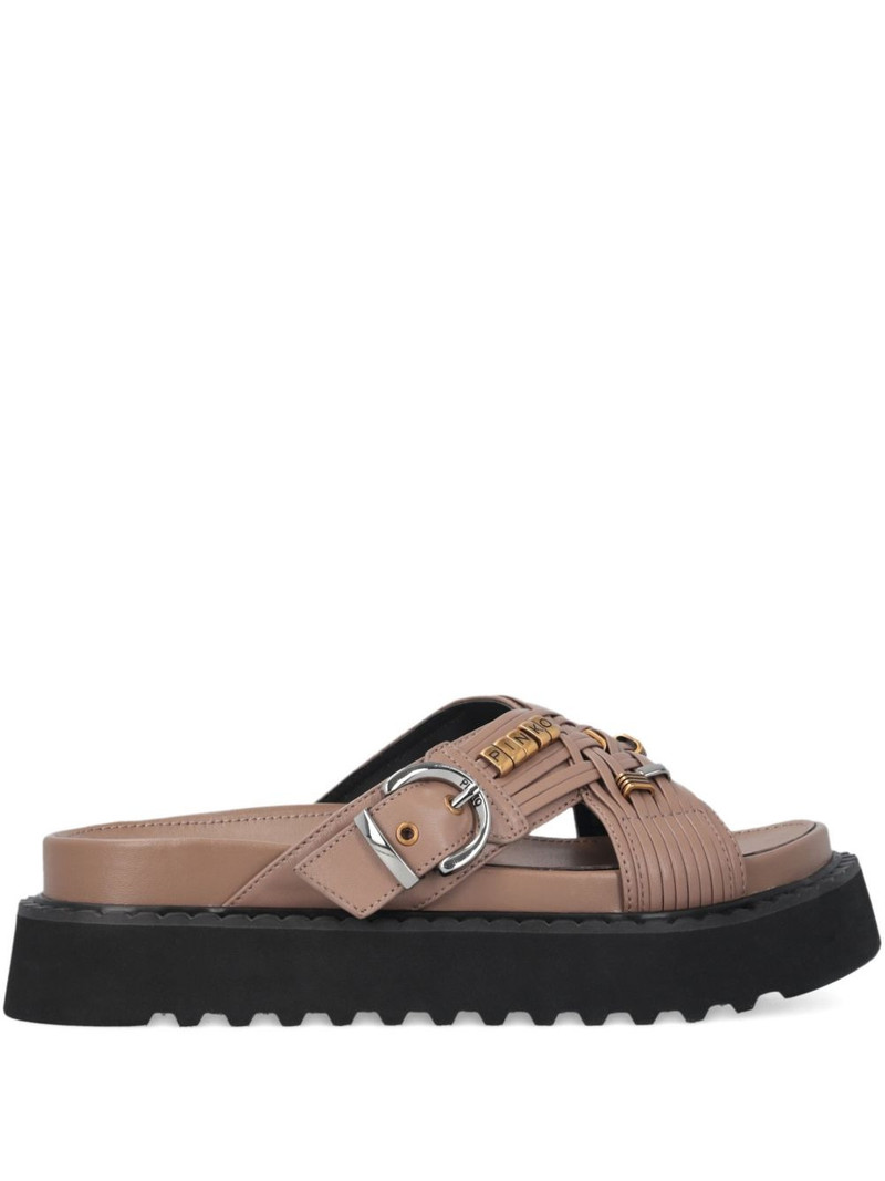 buckled leather sandals 1