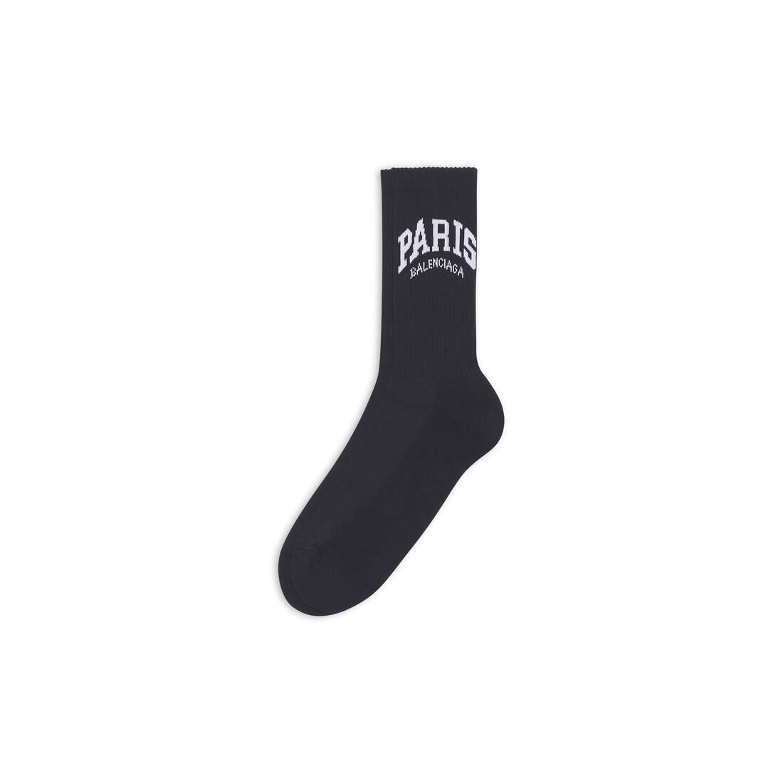 Men's Cities Paris Tennis Socks in Black - 2