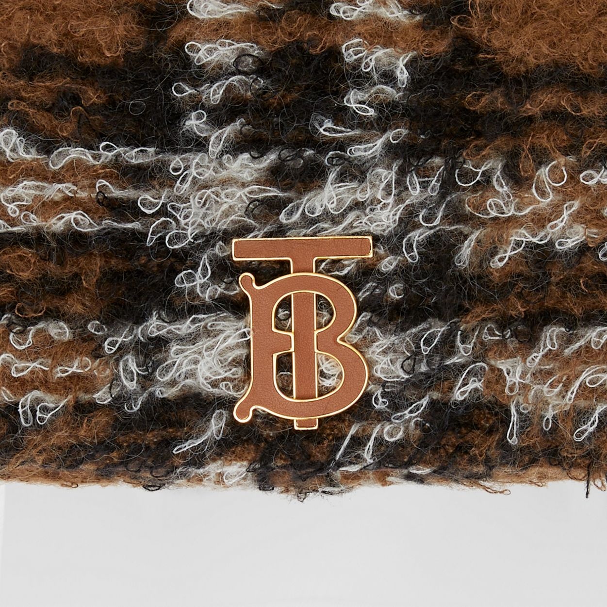 Exaggerated Check Mohair Blend Small Lola Bag - 2