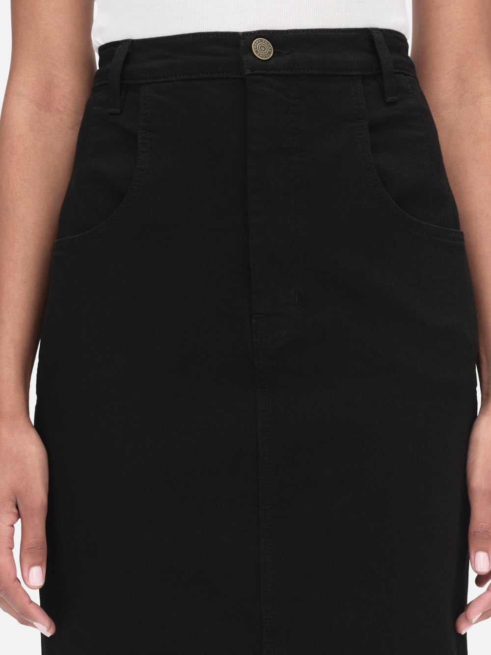 The High Waisted Seamed Skirt in Aster - 7
