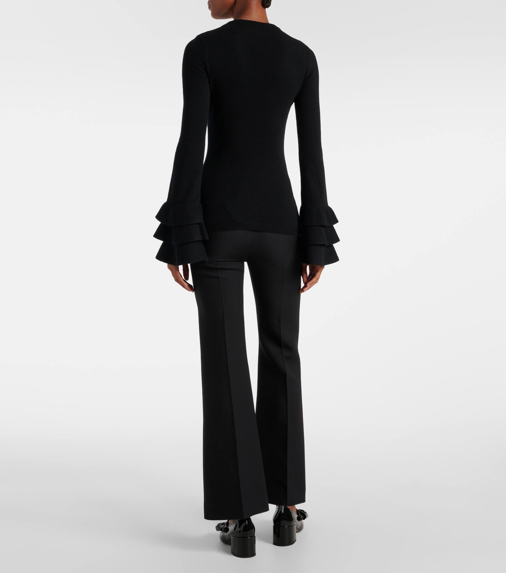 Ruffled wool sweater - 3