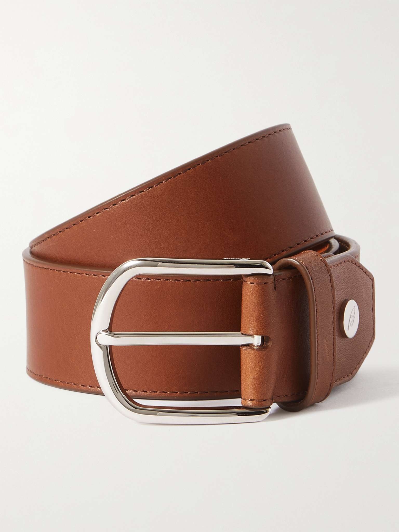 3.5cm Leather Belt - 1