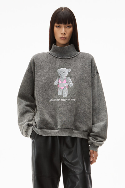 Alexander Wang TEDDY BEAR GRAPHIC SWEATSHIRT IN TERRY outlook