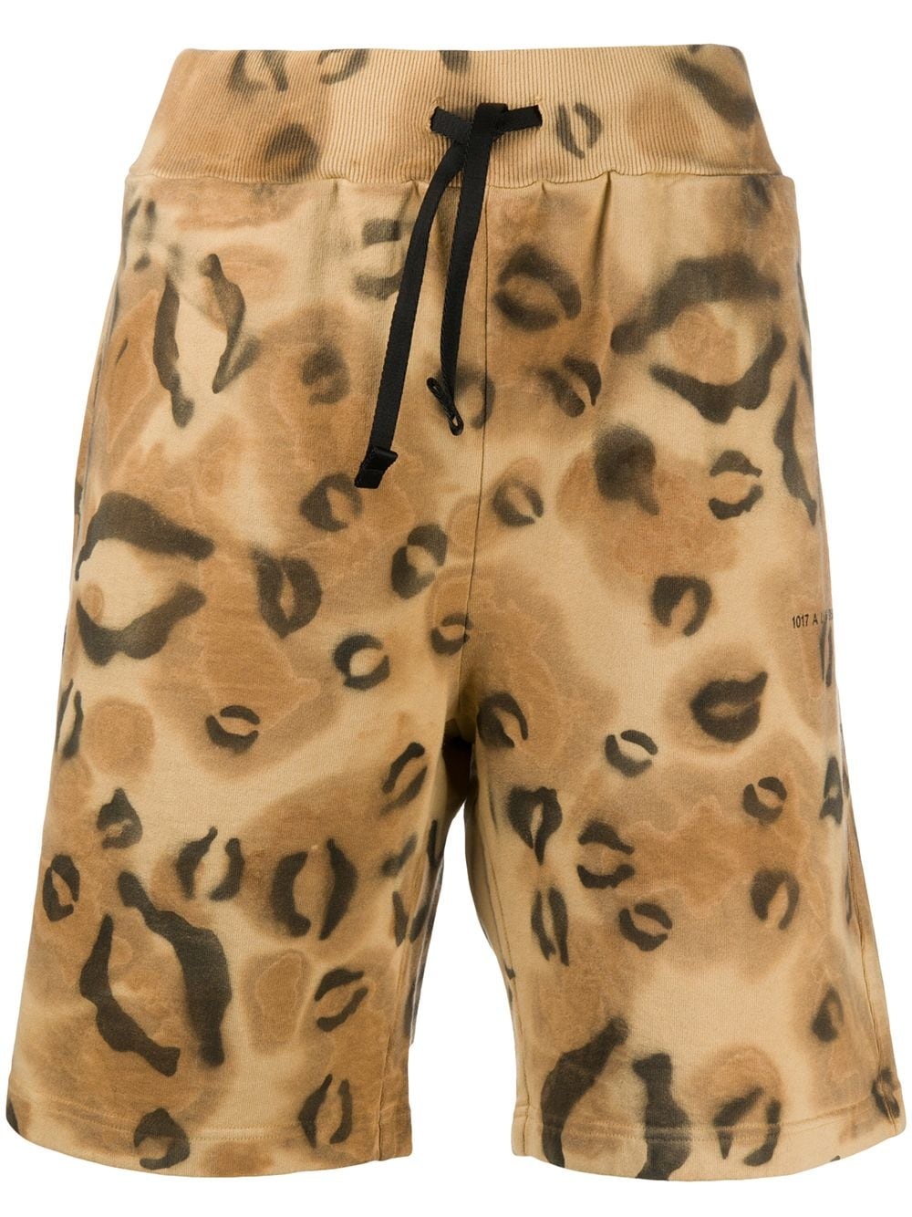 animal print relaxed shorts - 1