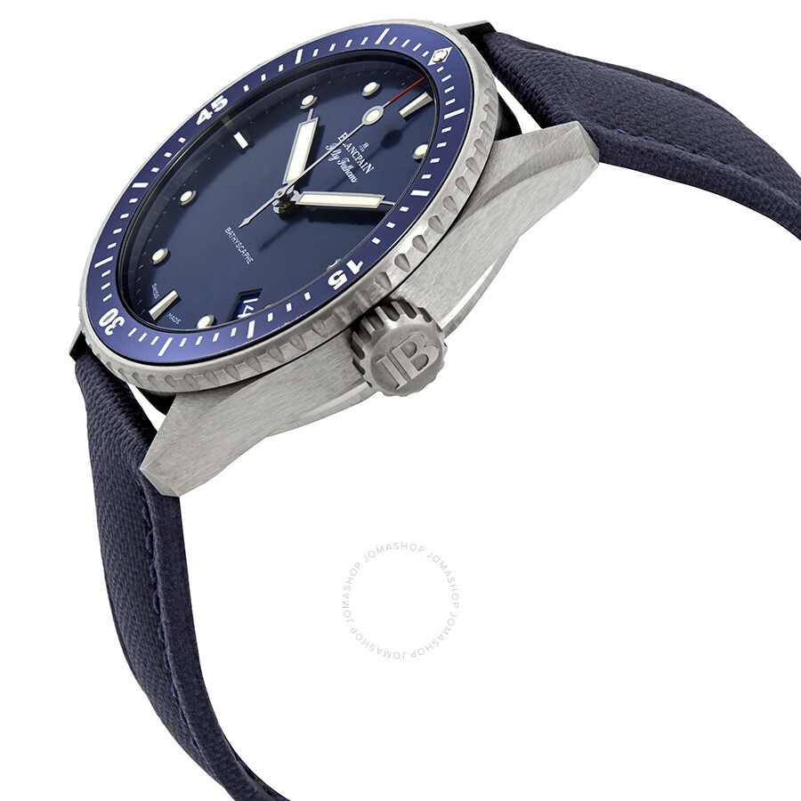 Blancpain Fifty Fathoms Bathyscaphe Automatic Blue Dial Men's Watch 5000-0240-O52A - 2