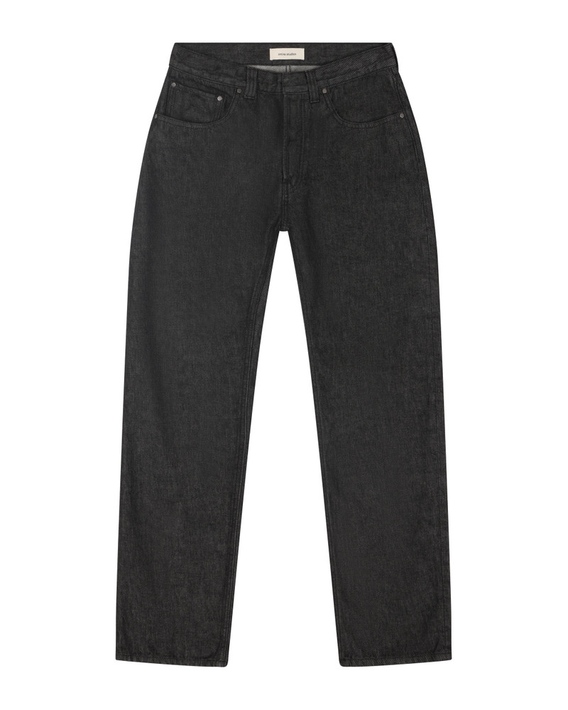 SLEM JEANS RAW BLACK 1