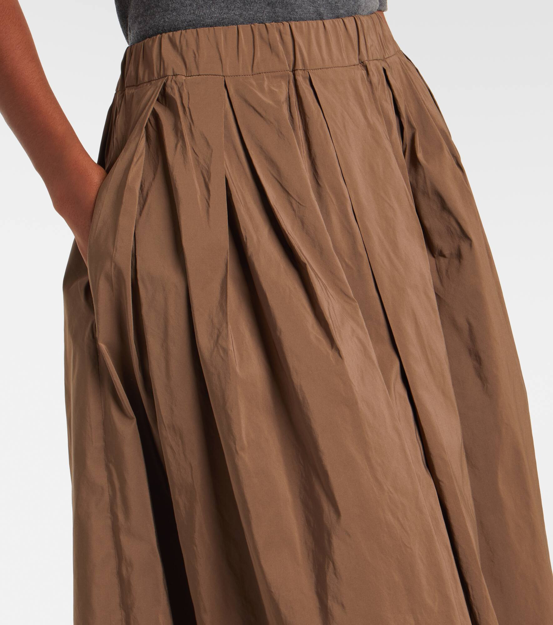 Aloe cotton-blend maxi skirt - 4